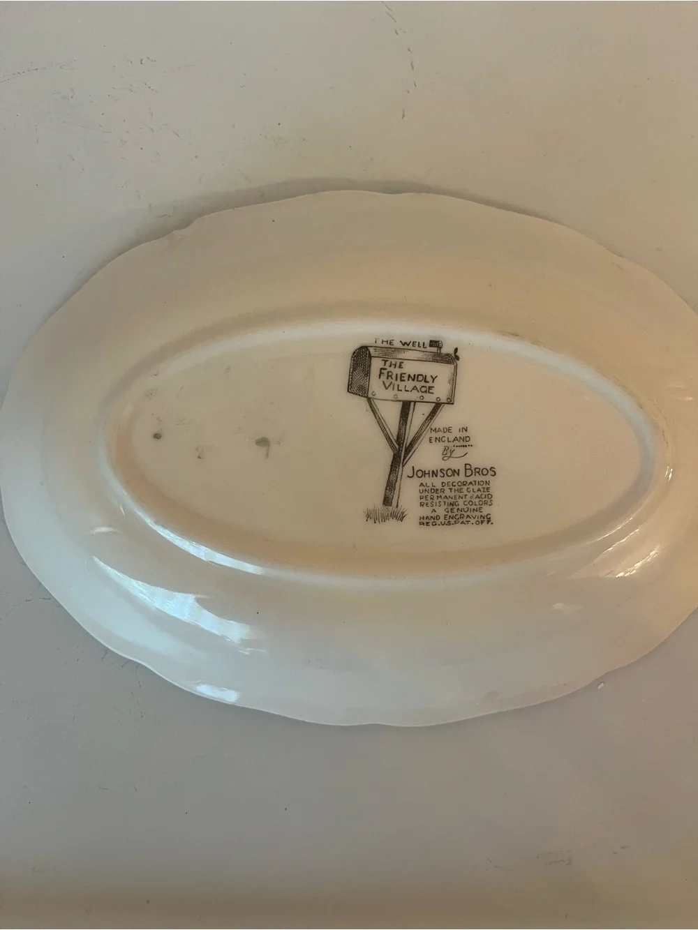 Johnson Bros. The Friendly Village Oval Dish 8x5.5